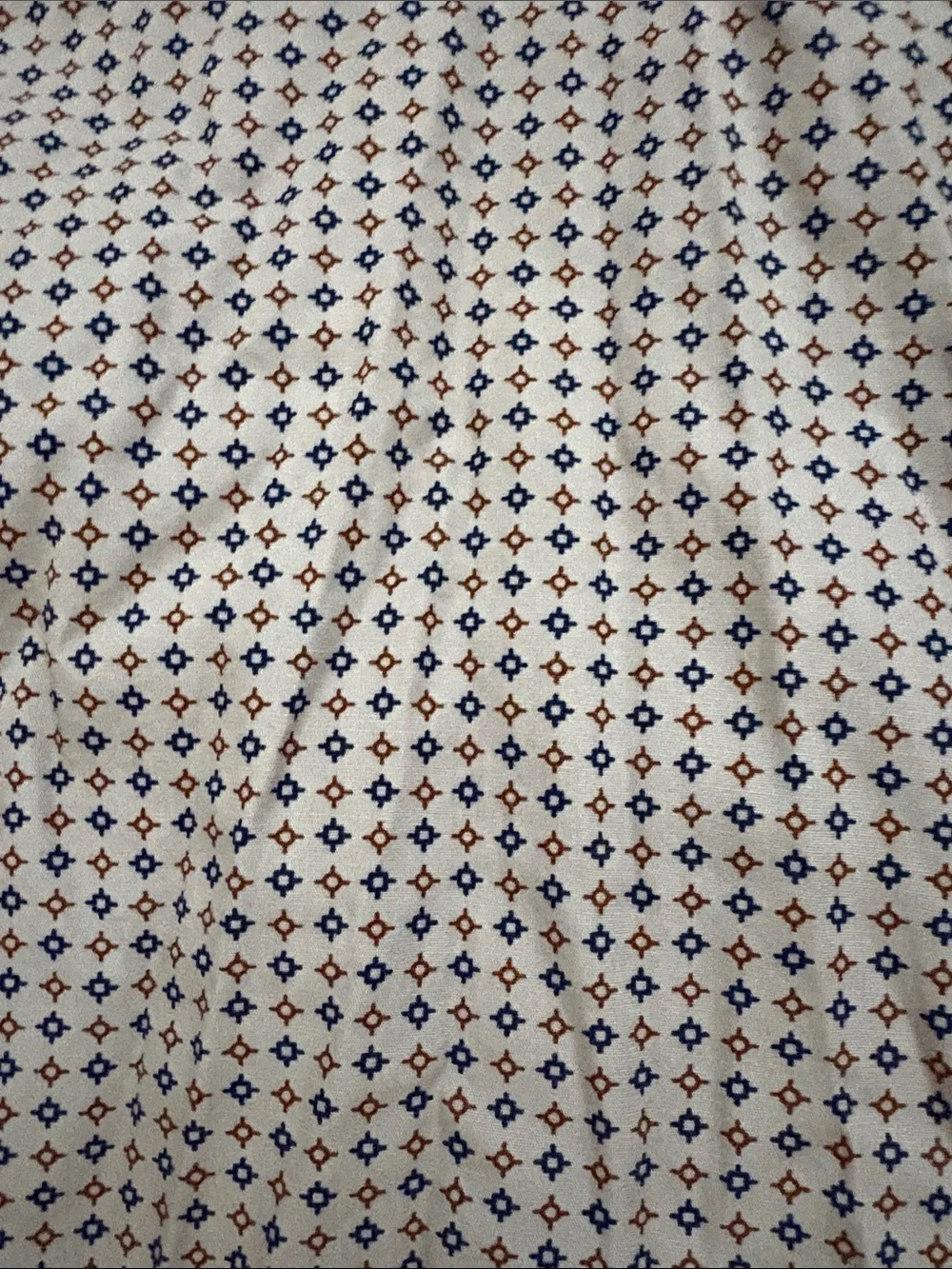 Banana Republic Men's Small-Print Gray Button-Down Shirt